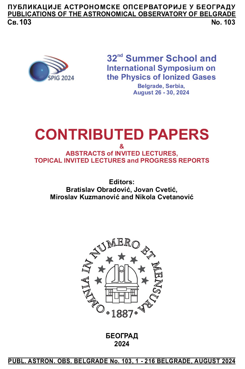 CONTRIBUTED PAPERS & ABSTRACTS of INVITED LECTURES, TOPICAL INVITED LECTURES and PROGRESS REPORTS: 32nd SUMMER School and International Symposium on the Physics of Ionized Gases